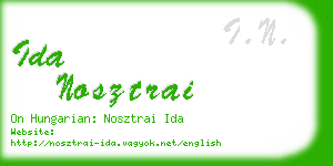 ida nosztrai business card